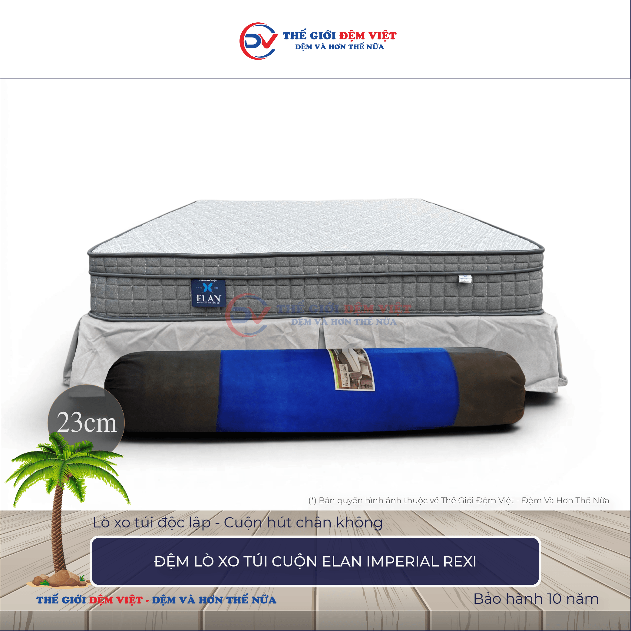 Đệm lò xo túi cuộn Elan IMPERIAL REXI